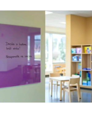 Fialová kobaltová skleněná magnetická tabule SMATAB®