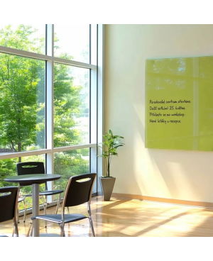 Grüne pistaziengrüne Glas-Magnettafel SMATAB®