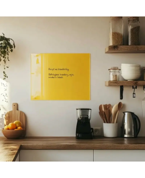 Žlutá exotická skleněná magnetická tabule domácí Smatab®