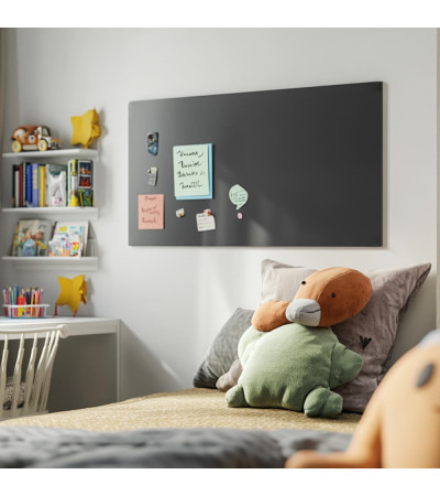 Graue anthrazitfarbene Glasmagnettafel für Kinder Smatab®