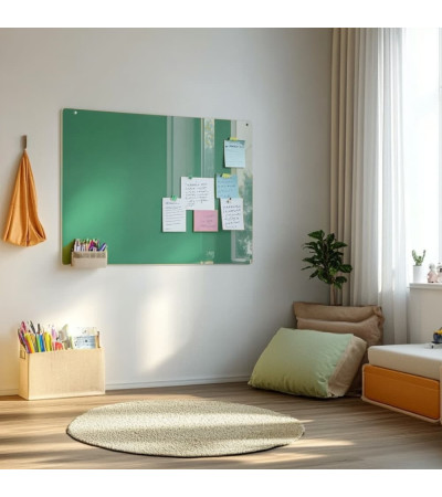 Green Verones glass magnetic board for children Smatab®.
