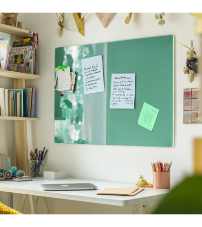 Green Verones glass magnetic board for children Smatab®.