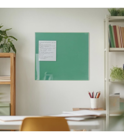 Green Verones glass magnetic board for children Smatab®.