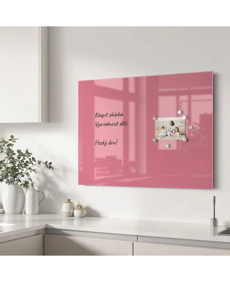🌸 Różowa perłowa szklana tablica SMATAB®