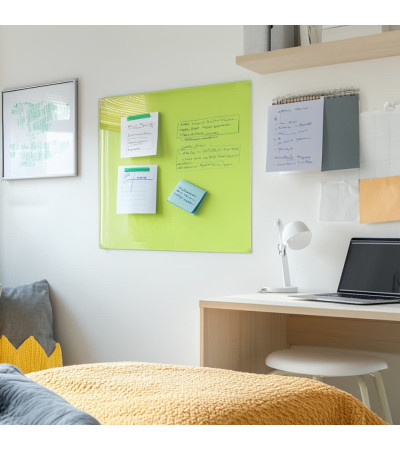 Pistachio green glass magnetic board for children Smatab®.