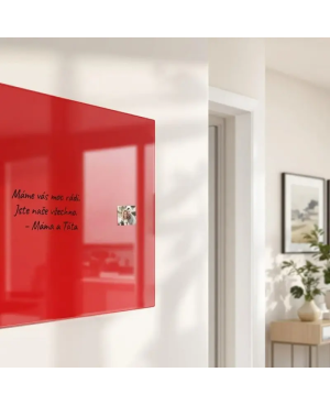 🔴 Glastafel rot korallenfarben | SMATAB®