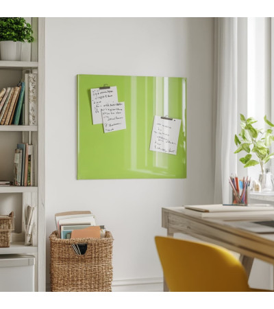 Pistachio green glass magnetic board for children Smatab®.