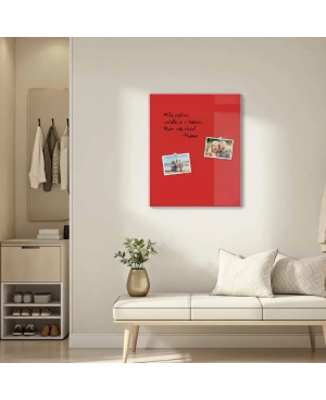 🔴 Glastafel rot korallenfarben | SMATAB®