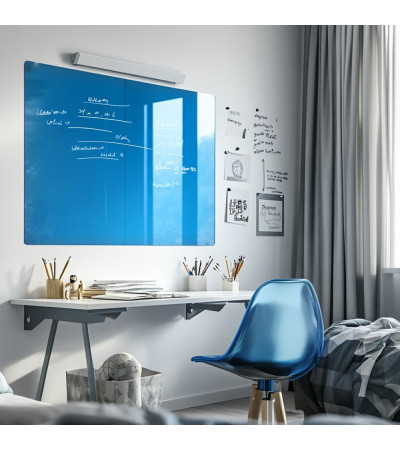 Smatab® blau coeline Glasmagnettafel für Kinder