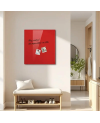 🔴 Glastafel rot korallenfarben | SMATAB®