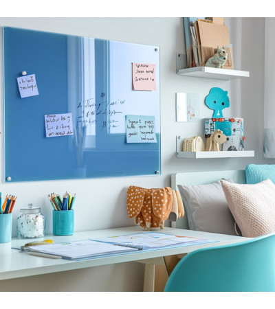 Smatab® blau coeline Glasmagnettafel für Kinder