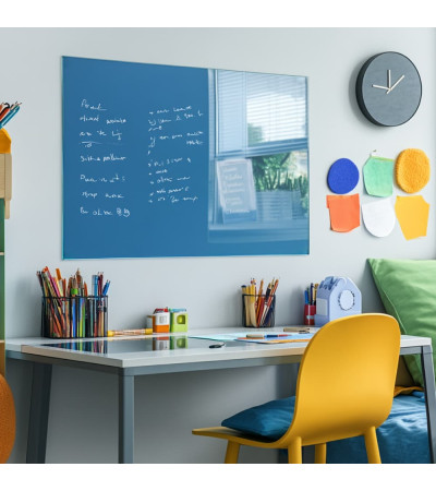 Smatab® blau coeline Glasmagnettafel für Kinder