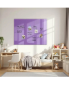 💜 Fioletowa kobaltowa szklana tablica SMATAB®