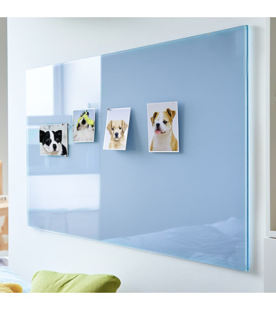Royal blue glass magnetic board for children Smatab®.