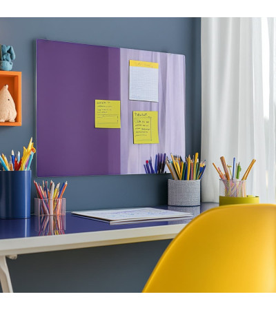 Purple cobalt glass magnetic board for children Smatab®.