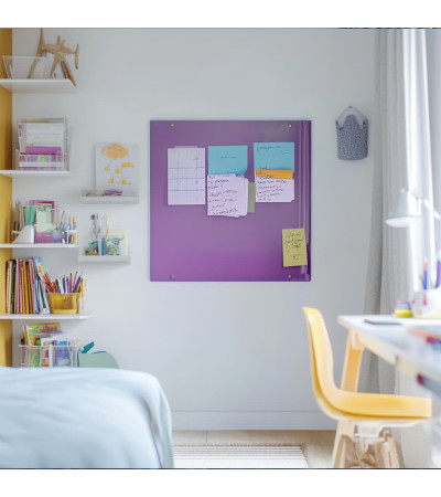 Purple cobalt glass magnetic board for children Smatab®.
