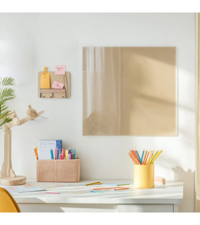 Okara brown glass magnetic board for children Smatab®.