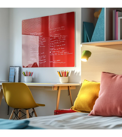 Rote Korallenglas-Magnettafel für Kinder Smatab®