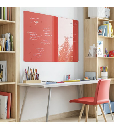 Smatab® sklenená magnetická tabuľa červená korálová