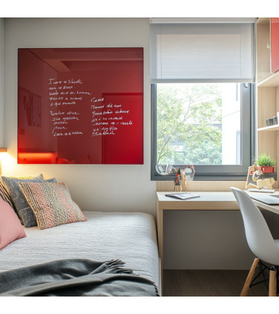 Rote Korallenglas-Magnettafel für Kinder Smatab®