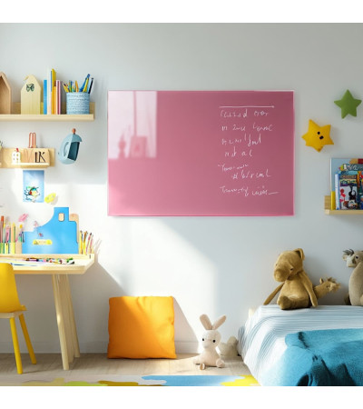 Rosa Perlenglas-Magnettafel für Kinder Smatab®