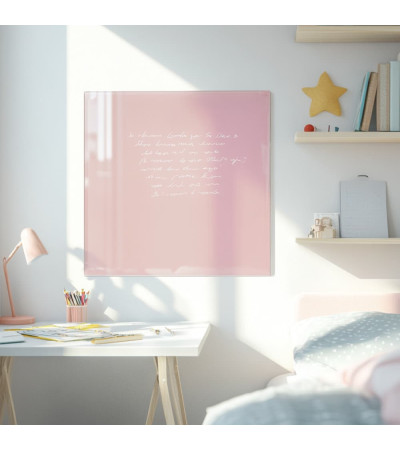 Smatab® sklenená magnetická tabuľa ružová telová