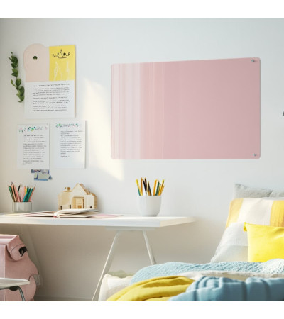 Smatab® Pink Body Glass Magnetic Whiteboard for Kids