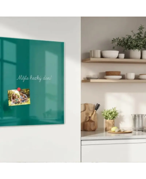 Zelená smaragdová skleněná magnetická tabule Smatab®