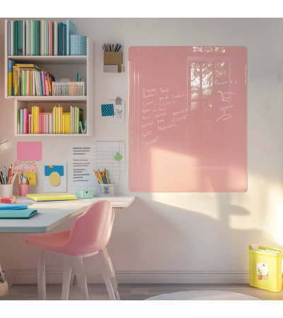 Smatab® Rosa Körper Glas Magnetisches Whiteboard für Kinder