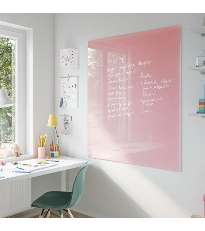 Růžová tělová skleněná magnetická tabule pro děti Smatab®