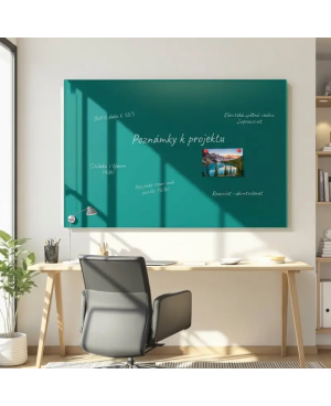 🟢 Glas-Memotafel grüne smaragdgrüne | SMATAB®