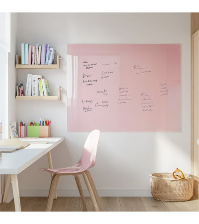 Smatab® Rosa Körper Glas Magnetisches Whiteboard für Kinder