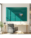 🟢 Glas-Memotafel grüne smaragdgrüne | SMATAB®