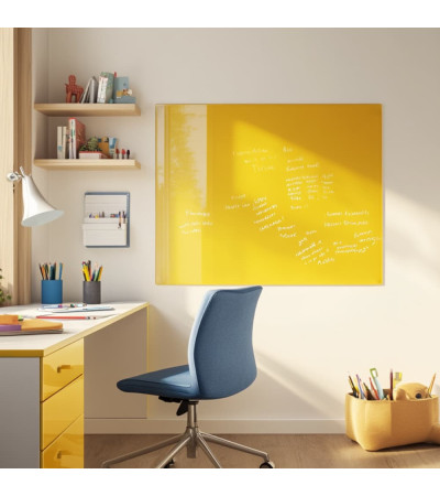 Smatab® sklenená magnetická tabuľa žltá neapolská