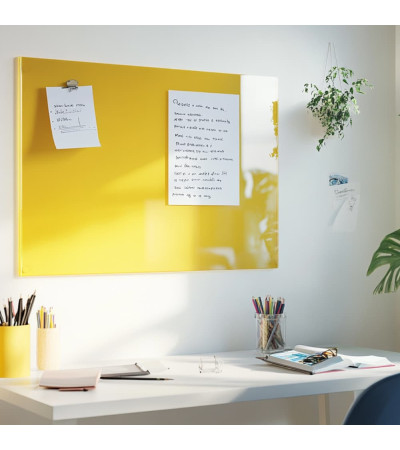 Gelbe exotische Glasmagnettafel für Kinder Smatab®