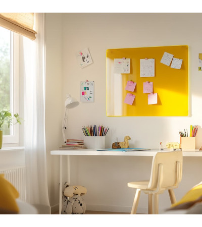 Yellow exotic glass magnetic board for children Smatab®.