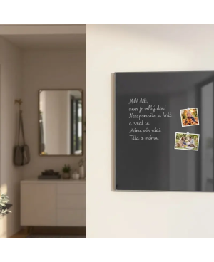 Šedá antracitová skleněná magnetická tabule Smatab®
