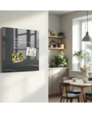 Šedá antracitová skleněná magnetická tabule Smatab®