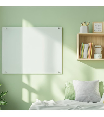 Bílá satinová skleněná magnetická tabule pro děti Smatab®