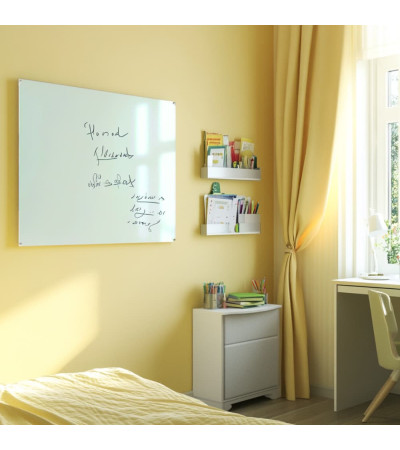 Weiß satinierte Glasmagnettafel für Kinder Smatab®