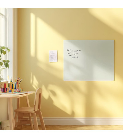 Weiß satinierte Glasmagnettafel für Kinder Smatab®