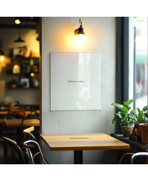 ⚪ Satynowa biała tablica SMATAB® do restauracji