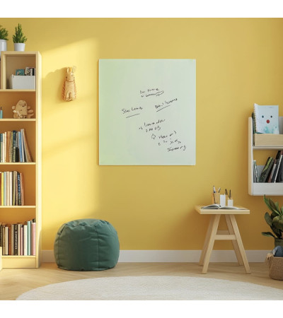 Weiß satinierte Glasmagnettafel für Kinder Smatab®