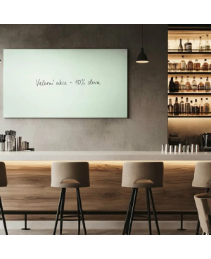 ⚪ Satynowa biała tablica SMATAB® do restauracji