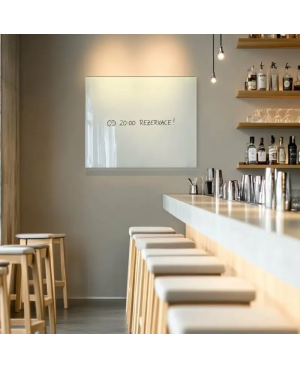 ⚪ Satynowa biała tablica SMATAB® do restauracji