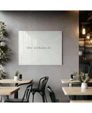 ⚪ Satynowa biała tablica SMATAB® do restauracji