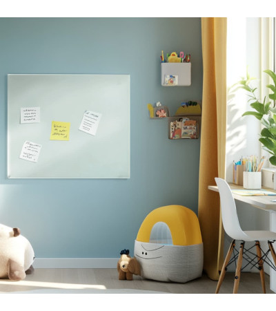 White satin glass magnetic board for children Smatab®.