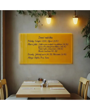 🟡 Neapolitanische gelbe Tafel SMATAB® für Restaurants