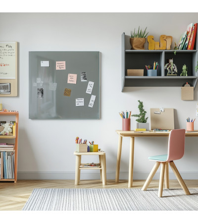 Smatab® Grey Payn Glass Magnetyczna tablica na pinezki