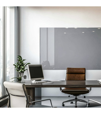 Smatab® Grey Payn Glass Magnetyczna tablica na pinezki
